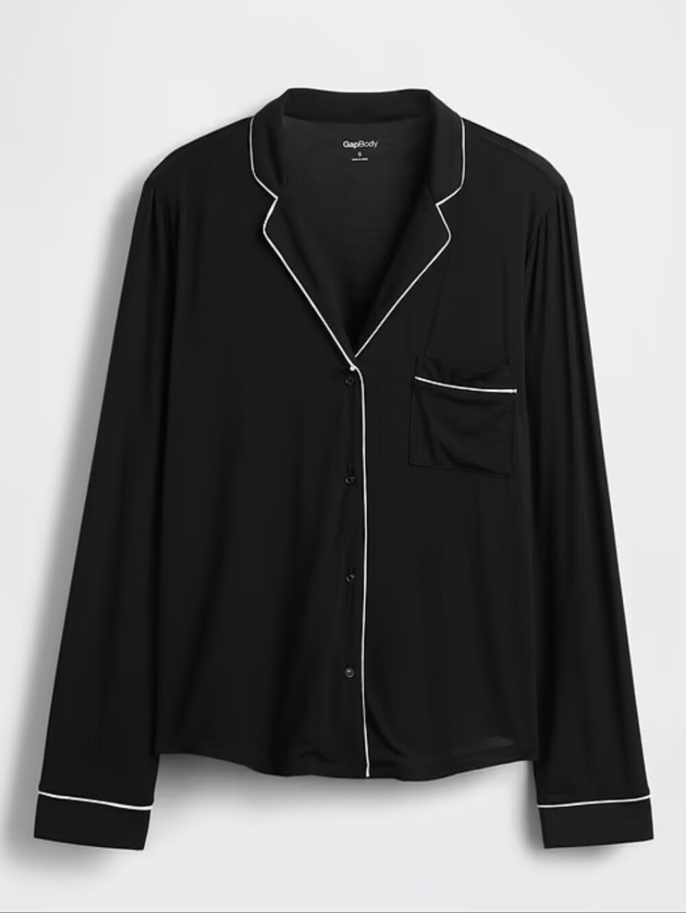 GapBody line by Gap nwt medium petite black white Softest Modal PJ Top The modal